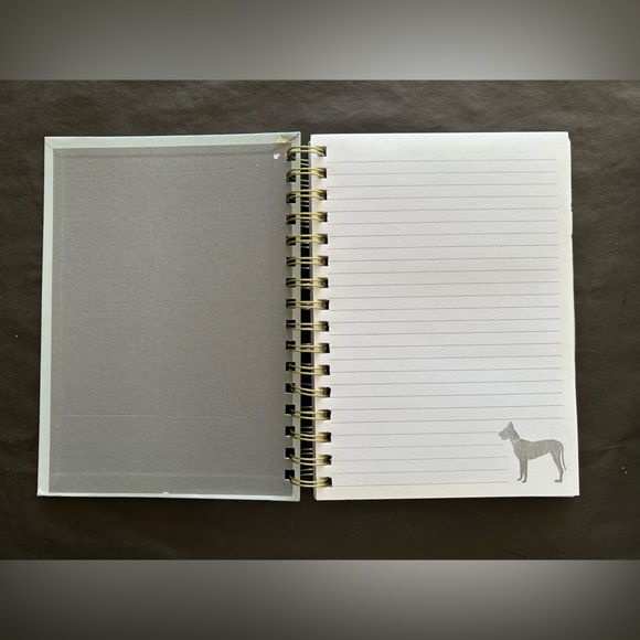 Chic Dog Lover's Spiral Notebook with Gold Elastic - Picture 4 of 5